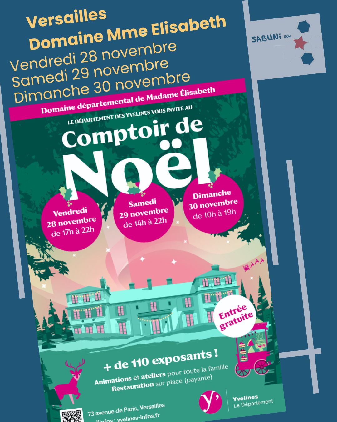 Décembre 2025 : Comptoir de Noël au Domaine Mme Elisabeth