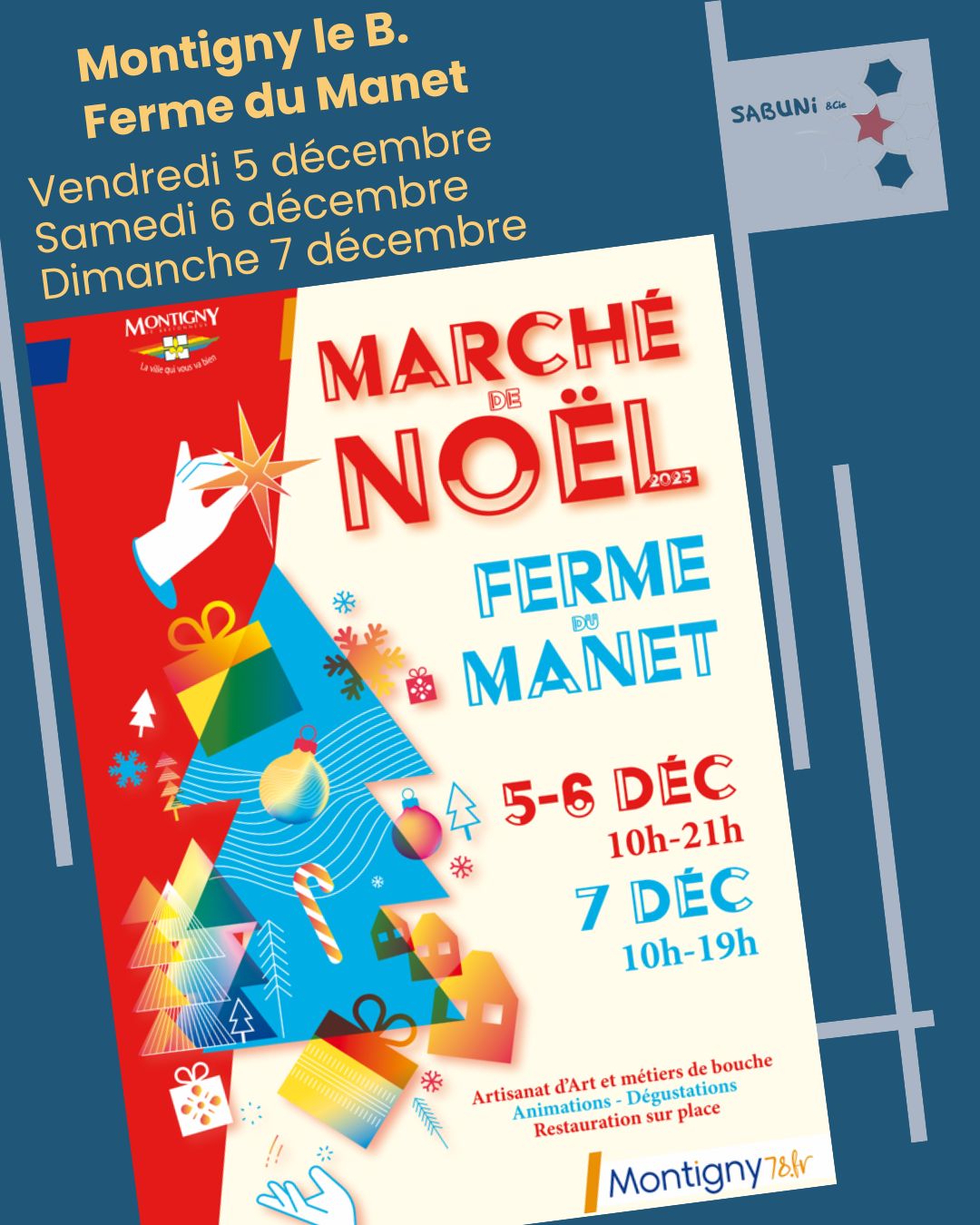 Décembre 2025 : Marché de Noël à la Ferme du Manet