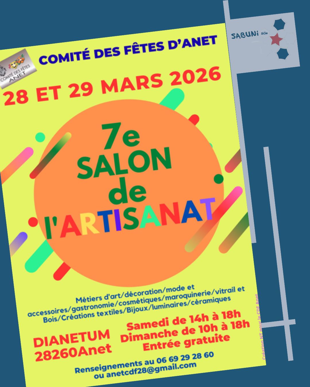 28 et 29 mars : Salon de l&rsquo;Artisanat à Anet