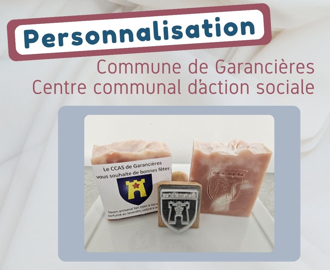 Savon personnalisé pour le CCAS de Garancières | Sabuni & Cie
