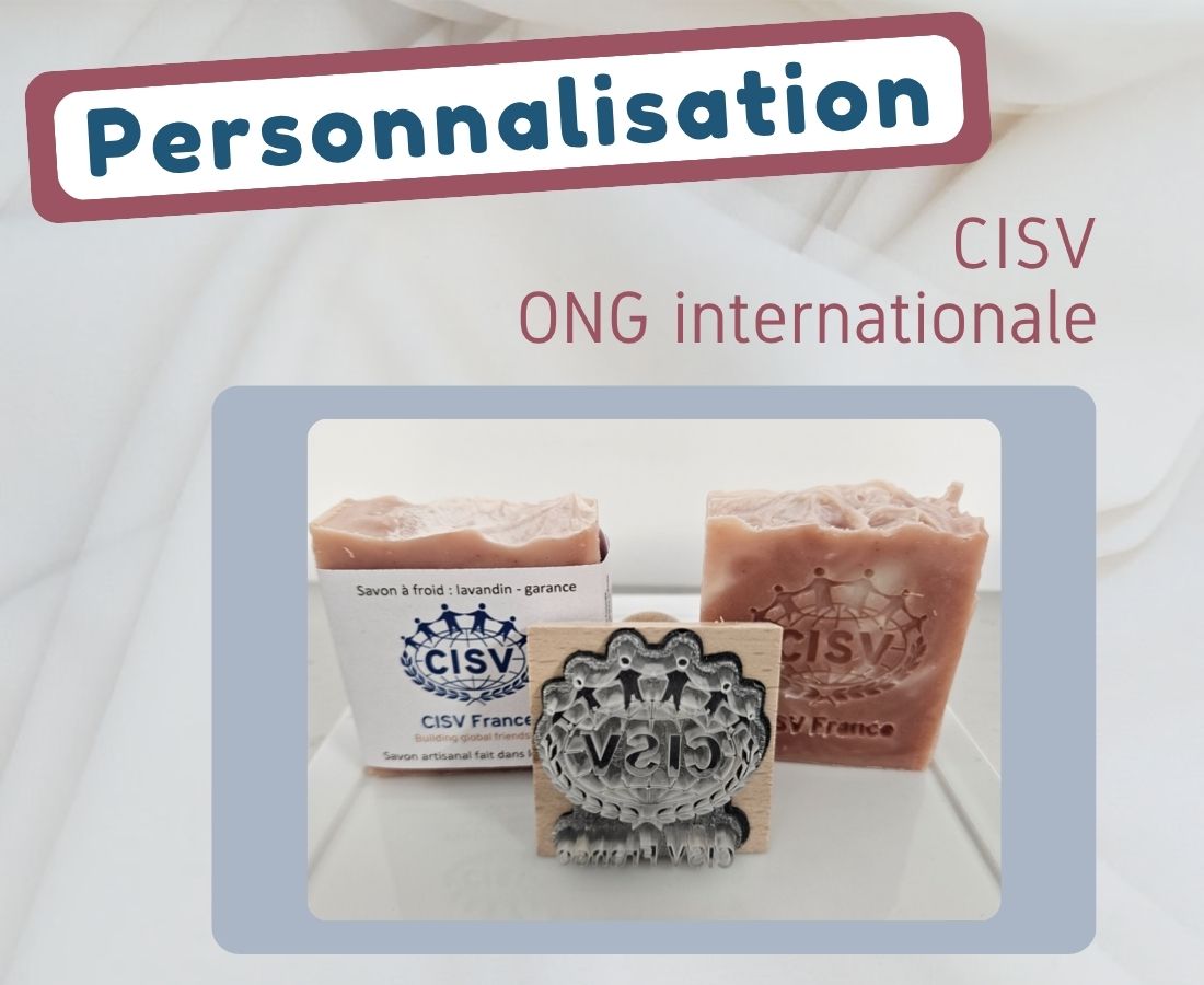 Savon personnalisé pour l&rsquo;association CISV | Sabuni & Cie