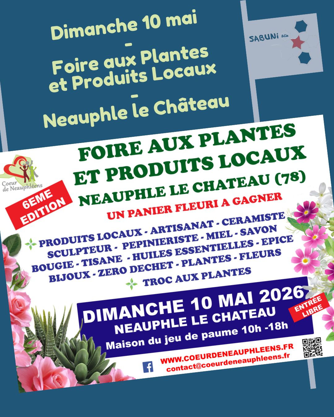10 mai : Foire aux Plantes et Produits locaux à Neauphle le Château