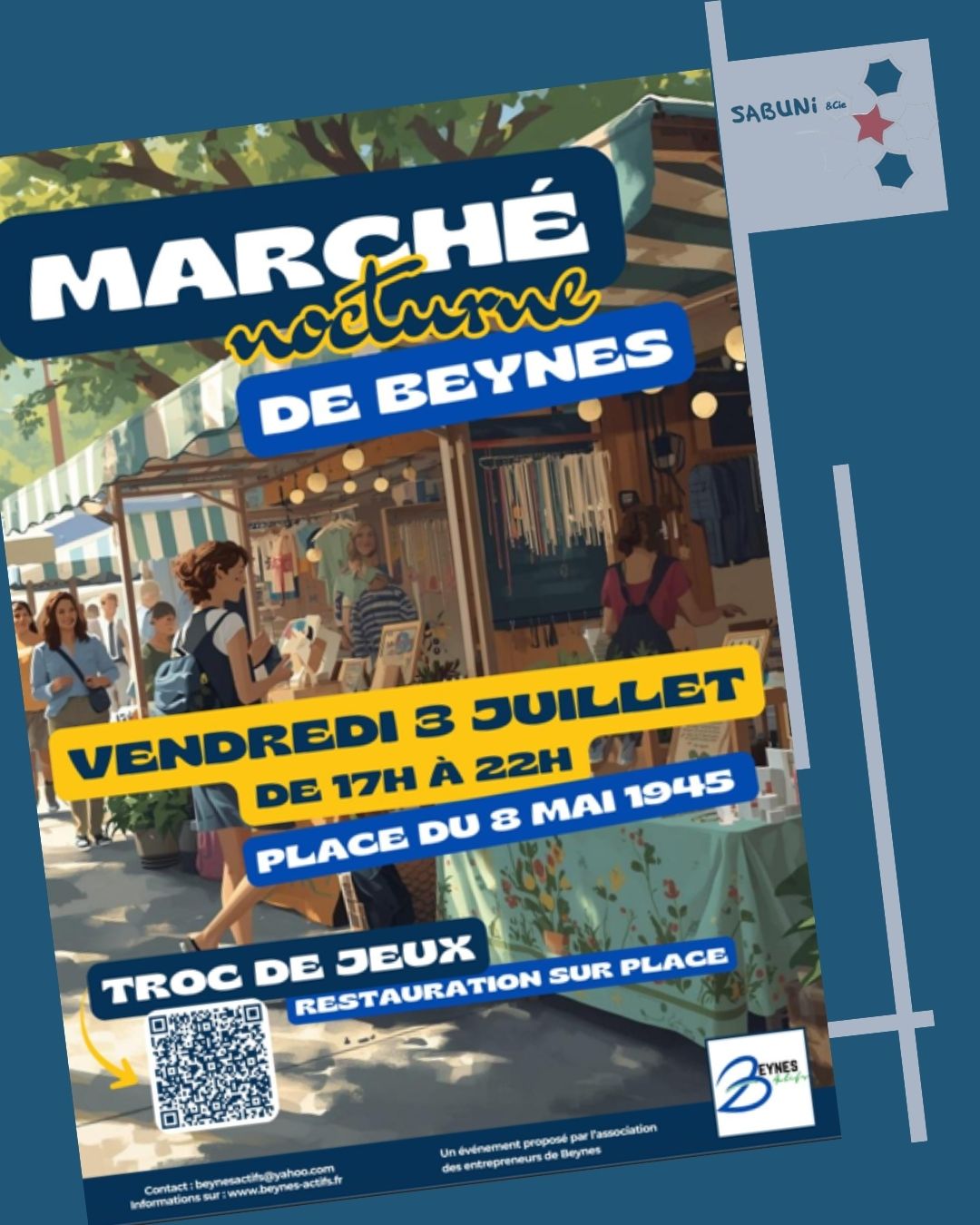 3 juillet : marché nocturne à Beynes