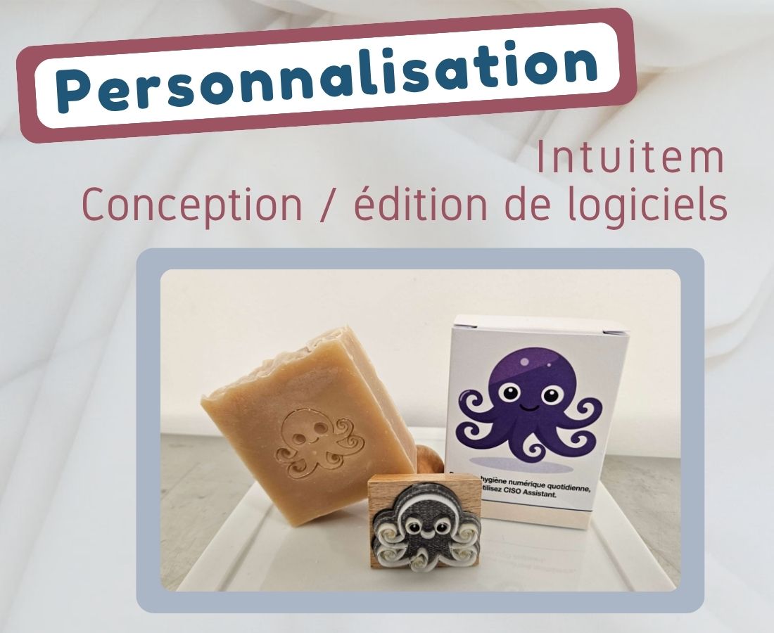 Savon personnalisé - Sabuni Cie - Intuitem - lait brebis Savon Sabuni & Cie personnalisé avec le logo d'un client et emballés dans des boites cartonnées. La recette est celle surgraissé au lait de brebis
